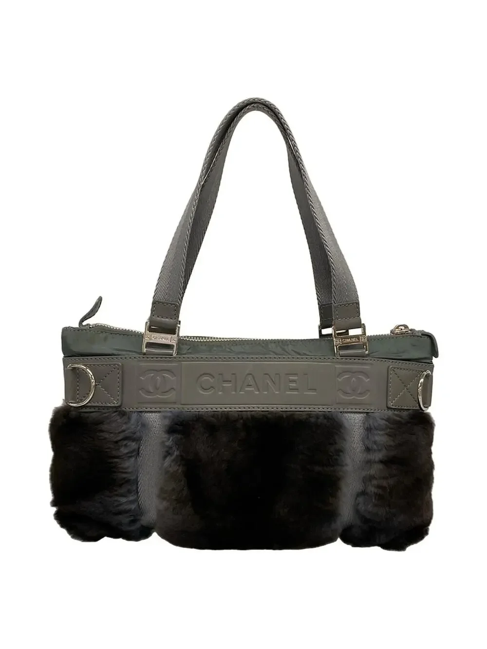 Chanel Sports Line Gray Green Rabbit #305596C60B